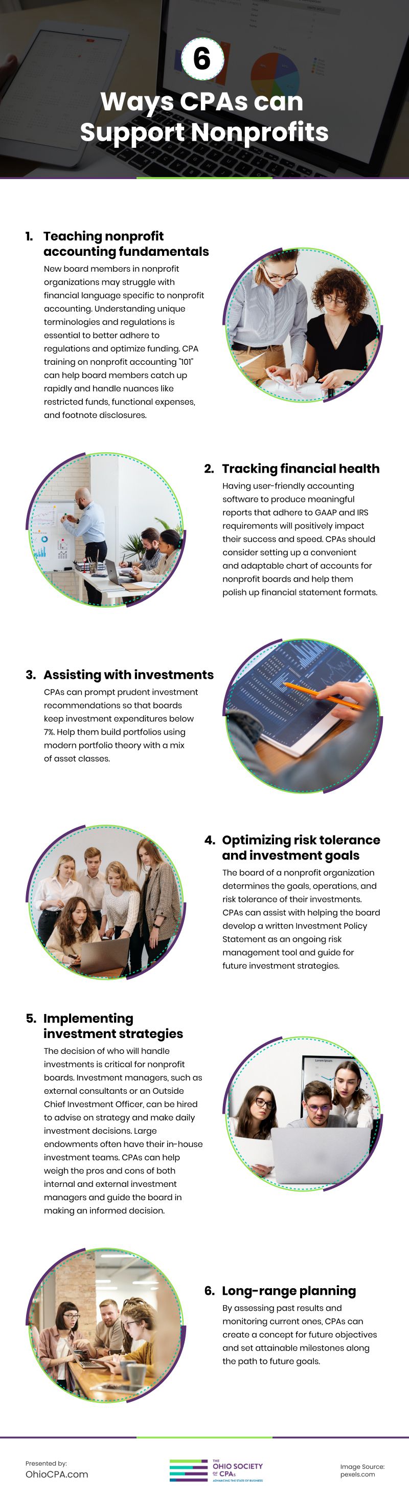 6 Ways CPAs Can Support Nonprofits Infographic