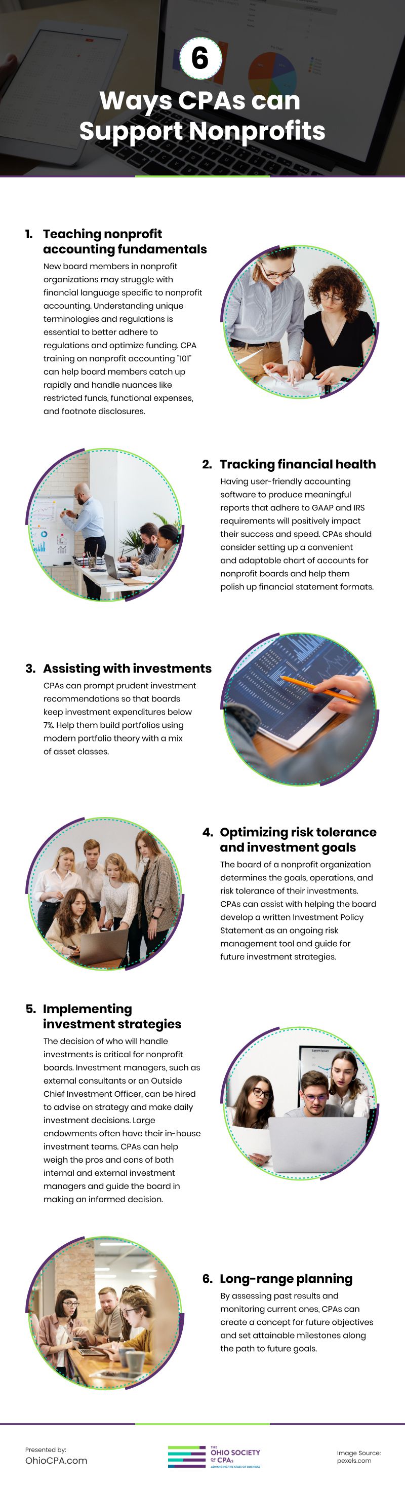 6 Ways CPAs Can Support Nonprofits Infographic 6 Ways CPAs Can Support Nonprofits Infographic