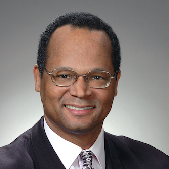 Man smiling for camera.