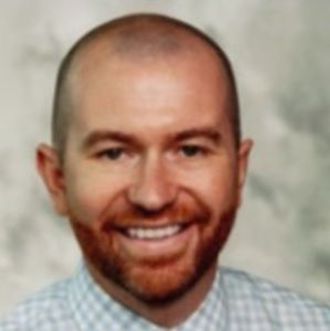 Man smiling for camera.